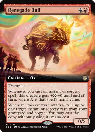 Renegade Bull (Extended Art)  [Commander: Secrets of Strixhaven]
