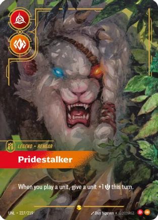 Rengar - Pridestalker (Overnumbered) (227/219) - Riftbound - [Unleashed] Foil
