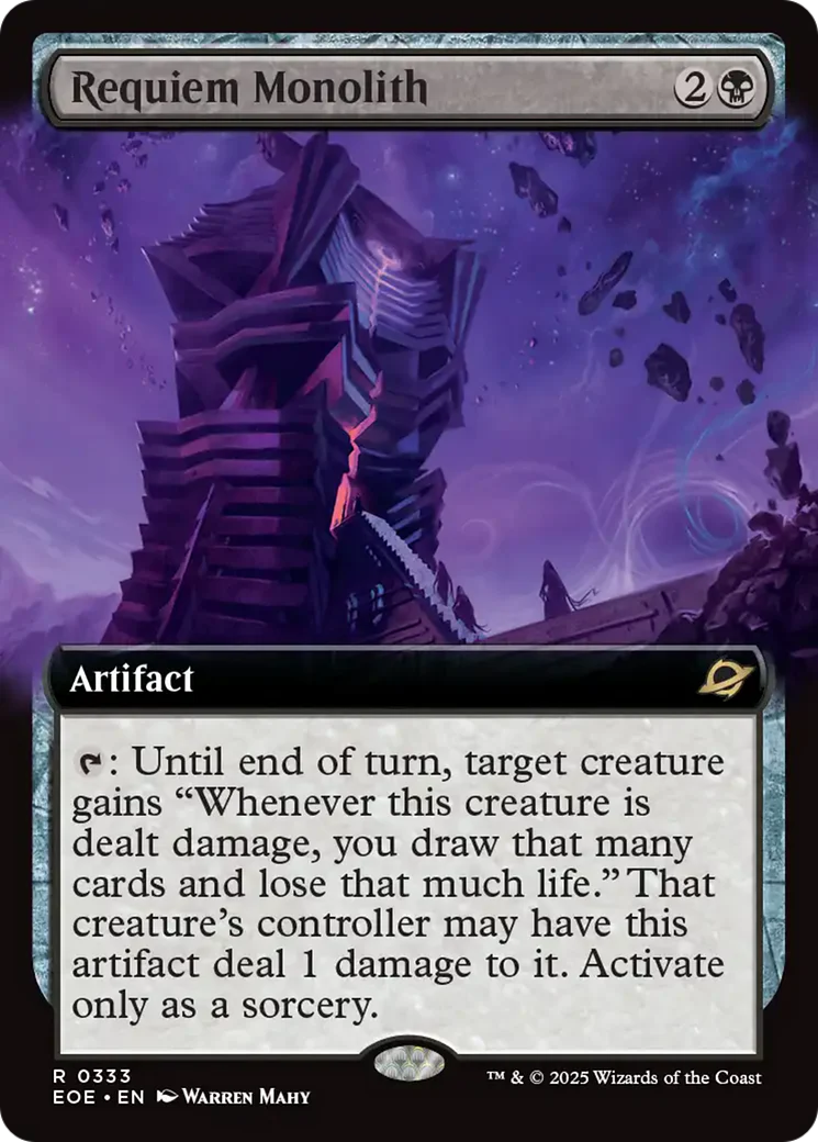 Requiem Monolith (Extended Art) [Edge of Eternities] Foil