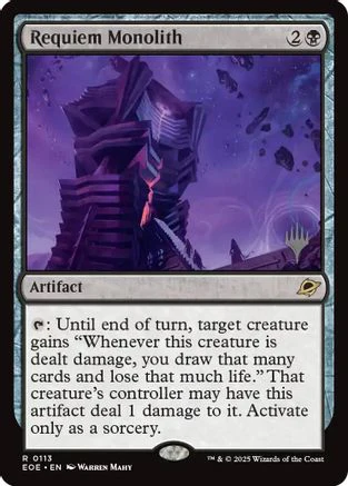 Requiem Monolith  [Promo Pack: Edge of Eternities] Foil