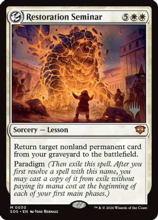 Restoration Seminar  [Promo Pack: Secrets of Strixhaven]