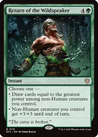Return of the Wildspeaker  [Commander: Lorwyn Eclipsed]