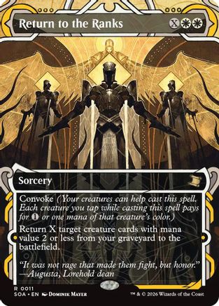 Return to the Ranks  [Secrets of Strixhaven: Mystical Archive] Foil
