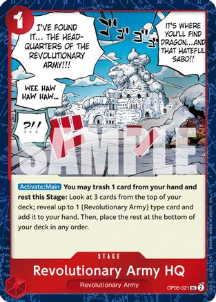 Revolutionary Army HQ (Pirate Foil) (OP05-021) - [Premium Booster -The Best- Vol. 2] Foil