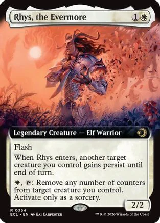 Rhys, the Evermore (Extended Art)  [Lorwyn Eclipsed] Foil