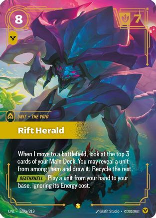 Rift Herald (Alternate Art) (179a/219) - Riftbound - [Unleashed] Foil