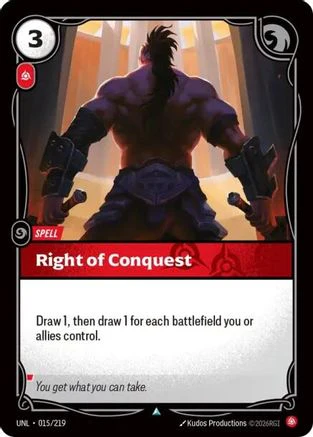 Right of Conquest (015/219) - Riftbound - [Unleashed]