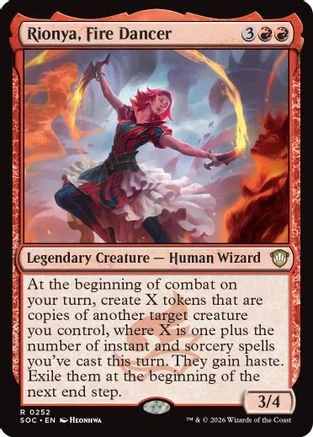 Rionya, Fire Dancer  [Commander: Secrets of Strixhaven]