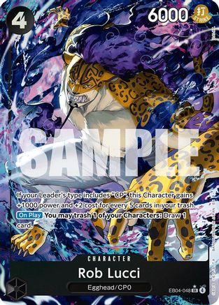 Rob Lucci (Alternate Art) (EB04-048) - [Adventure on Kami's Island] Foil
