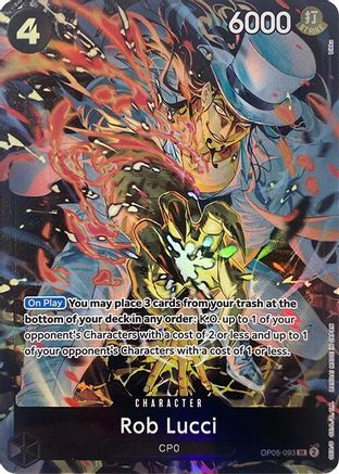 Rob Lucci (Illustration Box EX) (OP05-093) - [One Piece Promotion Cards] Foil