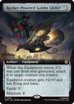 Rocket-Powered Goblin Glider (Extended Art)  [Marvel's Spider-Man] Foil