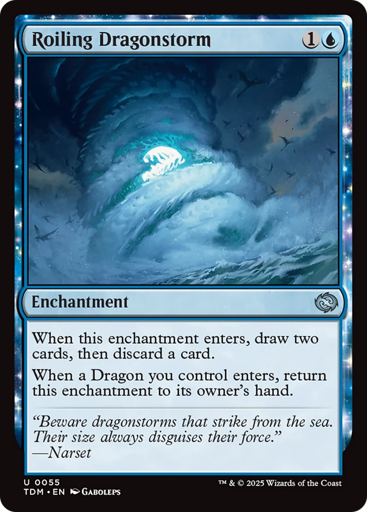 Roiling Dragonstorm [Tarkir: Dragonstorm] Foil
