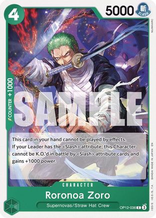 Roronoa Zoro (036) (OP12-036) - [Legacy of the Master]
