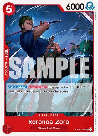 Roronoa Zoro (OP11-016) - [A Fist of Divine Speed]