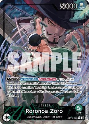 Roronoa Zoro (020) (Alternate Art) (OP12-020) - [Legacy of the Master] Foil