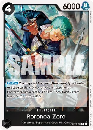 Roronoa Zoro - OP10-095 (Reprint) (OP10-095) - [Premium Booster -The Best- Vol. 2] Foil