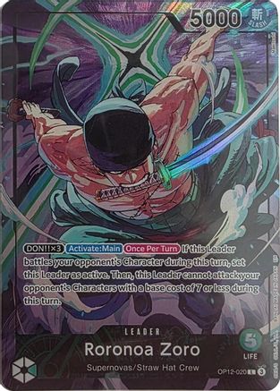 Roronoa Zoro - OP12-020 (Official Playmat Limited Edition Vol.4) (OP12-020) - [One Piece Promotion Cards] Foil