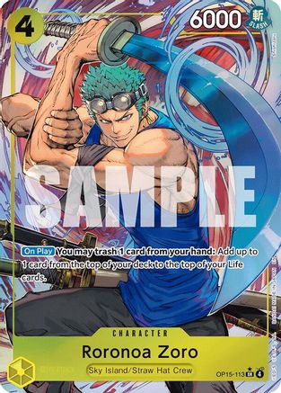 Roronoa Zoro (OP15-113) (Alternate Art) (OP15-113) - [Adventure on Kami's Island] Foil