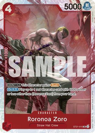 Roronoa Zoro (ST21-015) - [Starter Deck EX: Gear 5] Foil