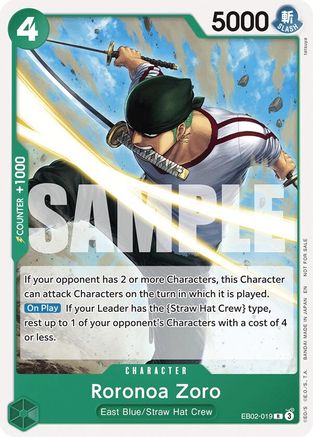 Roronoa Zoro (Tournament Pack 2025 Vol. 3) (EB02-019) - [One Piece Promotion Cards]