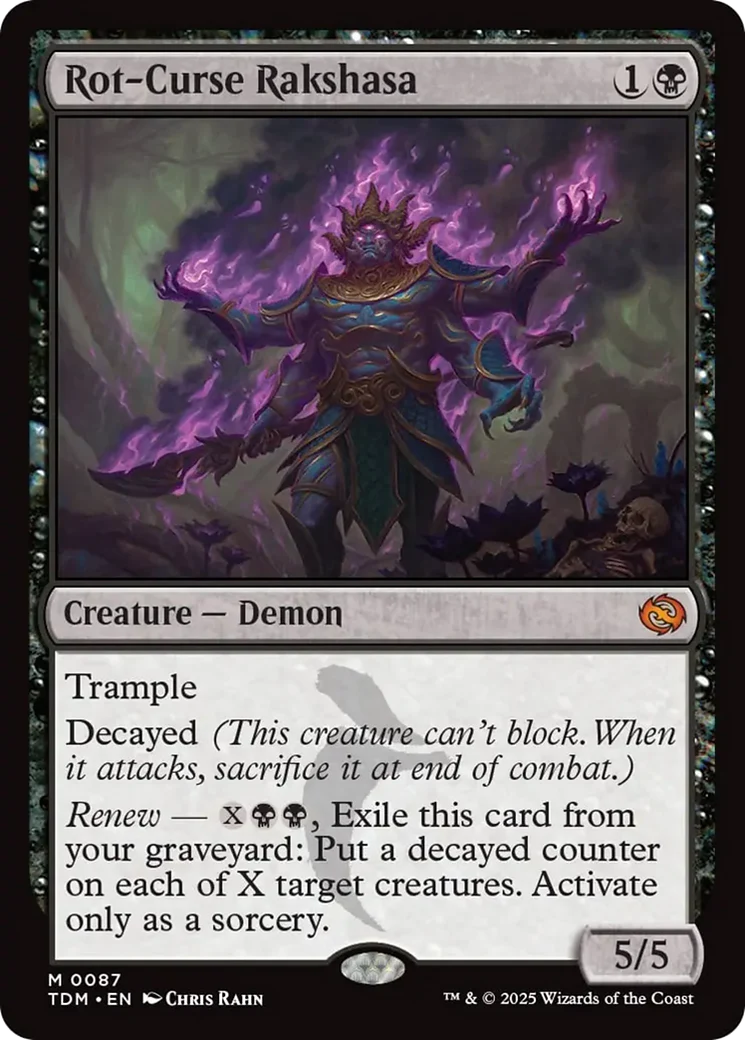 Rot-Curse Rakshasa [Tarkir: Dragonstorm] Foil
