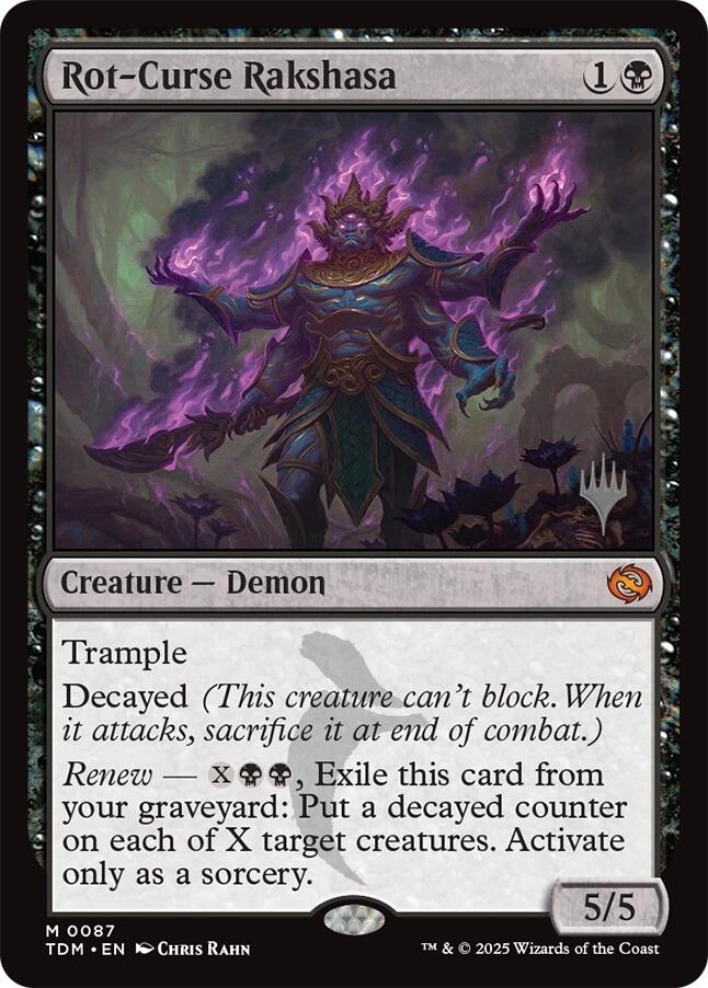 Rot-Curse Rakshasa [Tarkir: Dragonstorm Promos] Foil