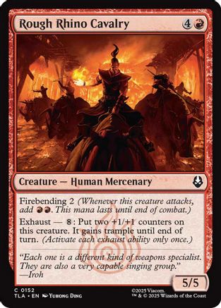 Rough Rhino Cavalry  [Avatar: The Last Airbender] Foil