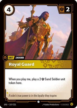 Royal Guard (157/221) - Riftbound - [Spiritforged] Foil