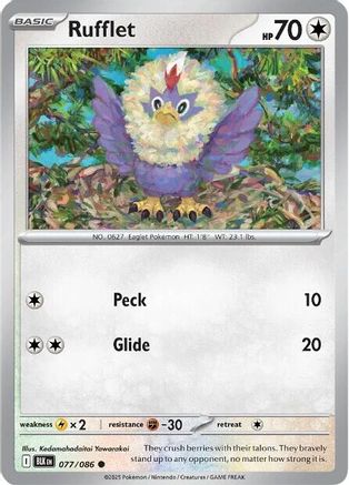Rufflet 076/086  SV White Flare - Common