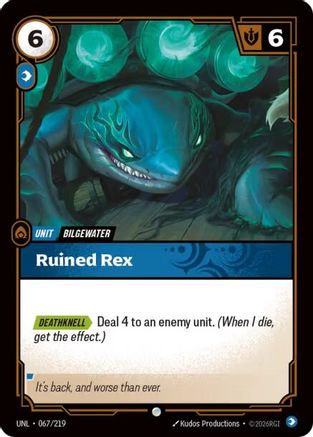Ruined Rex (067/219) - Riftbound - [Unleashed] Foil