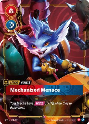 Rumble - Mechanized Menace (181/221) - Riftbound - [Spiritforged] Foil