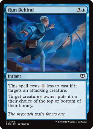 Run Behind  [Secrets of Strixhaven] Foil