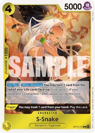 S-Snake (OP13-114) - [Carrying On His Will] Foil