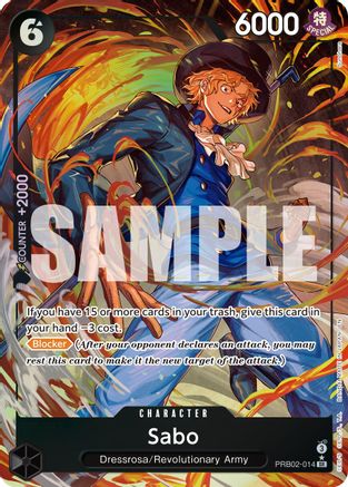 Sabo - PRB02-014 (Alternate Art) (PRB02-014) - [Premium Booster -The Best- Vol. 2] Foil