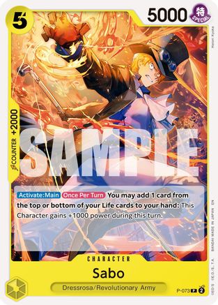 Sabo - P-073 (Reprint) (P-073) - [Premium Booster -The Best- Vol. 2]