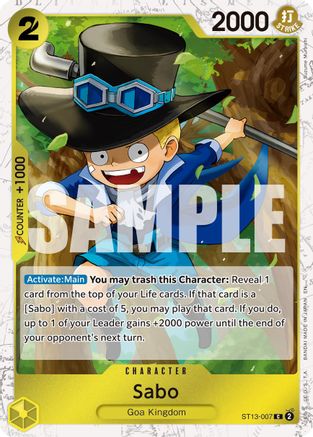 Sabo - ST13-007 (Pirate Foil) (ST13-007) - [Premium Booster -The Best- Vol. 2] Foil