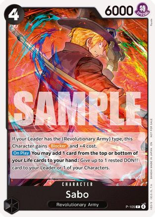 Sabo (Store Tournament 2025 Vol. 4) (P-105) - [One Piece Promotion Cards]