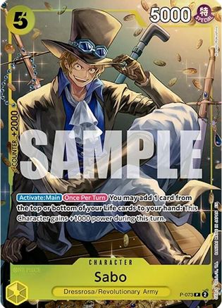 Sabo (Tin Pack Set Vol. 2) (P-073) - [One Piece Promotion Cards] Foil