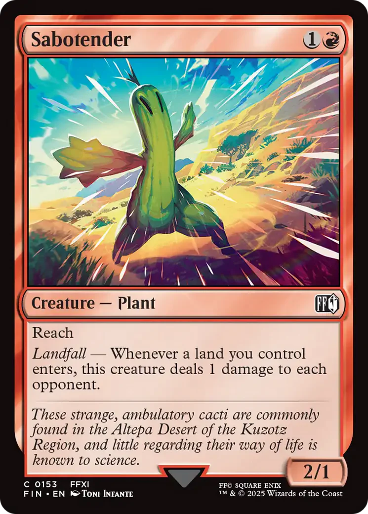 Sabotender [FINAL FANTASY] Foil
