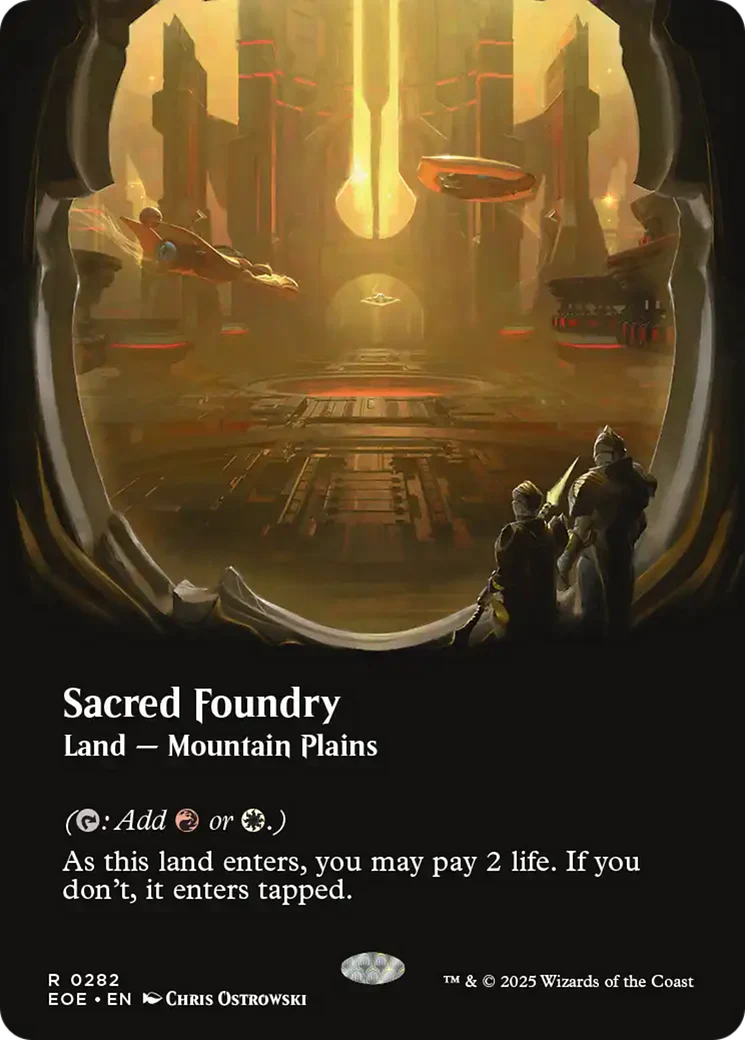 Sacred Foundry (Borderless) [Edge of Eternities] Foil