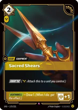 Sacred Shears (172/221) - Riftbound - [Spiritforged] Foil