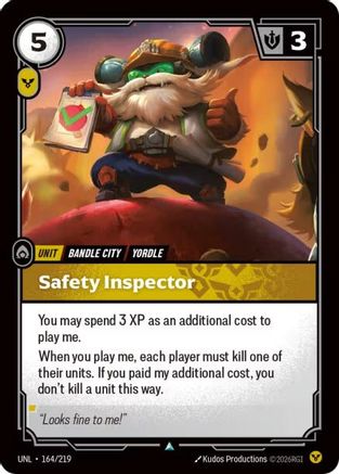 Safety Inspector (164/219) - Riftbound - [Unleashed] Foil