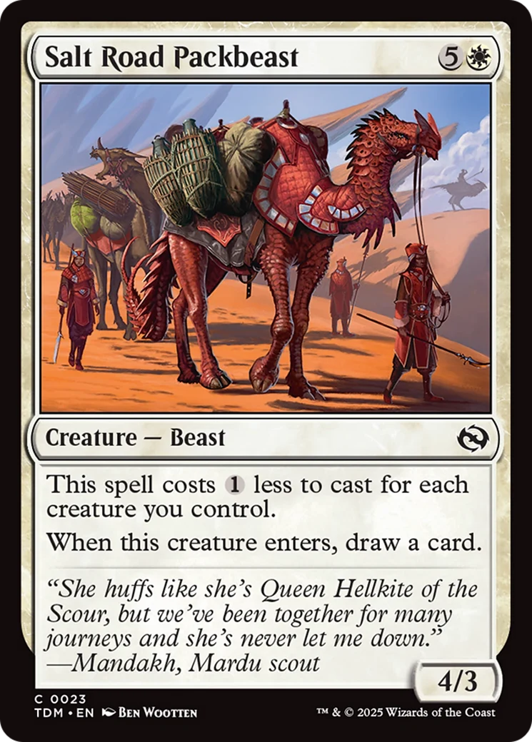 Salt Road Packbeast [Tarkir: Dragonstorm] Foil