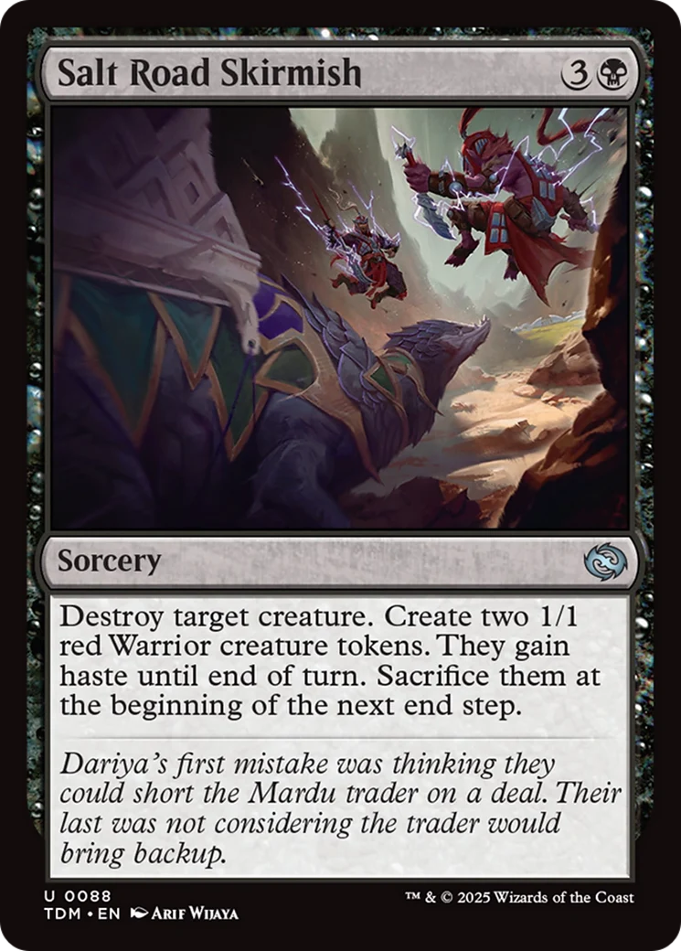 Salt Road Skirmish [Tarkir: Dragonstorm] Foil