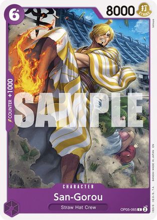 San-Gorou (Reprint) (OP05-065) - [Starter Deck 26: PURPLE/BLACK Monkey.D.Luffy]