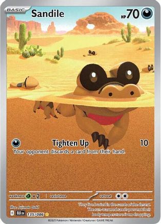Sandile 141/086  - Holofoil SV Black Bolt - Illustration Rare