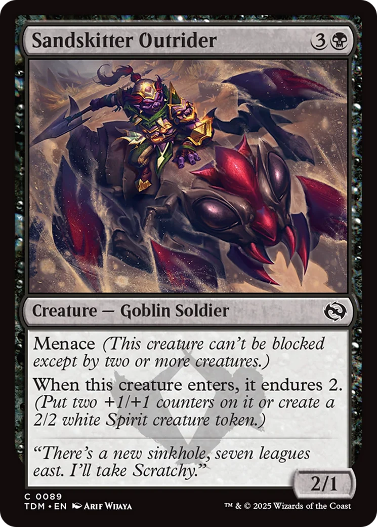 Sandskitter Outrider [Tarkir: Dragonstorm] Foil