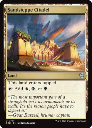 Sandsteppe Citadel  [Commander: Lorwyn Eclipsed]