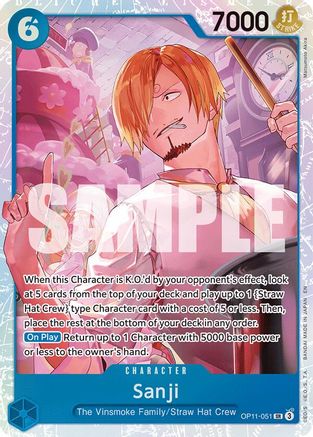 Sanji (OP11-051) - [A Fist of Divine Speed] Foil