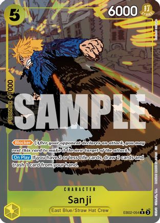 Sanji (Alternate Art) (EB02-054) - [Extra Booster: Anime 25th Collection] Foil